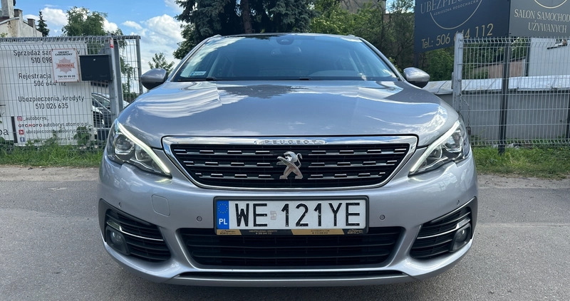 Peugeot 308 cena 44998 przebieg: 134700, rok produkcji 2019 z Susz małe 79